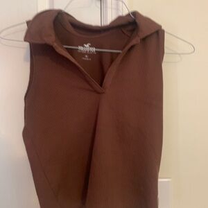 Brown Hollis Sleeveless Top